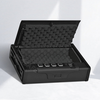 CEQSAFE Nouveau Coffre-fort Numérique Biométrique à Empreinte Digitale Type C pour Voiture – Boîte de Sécurité pour Arme à Feu