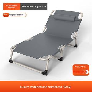 Lit <span class=keywords><strong>de</strong></span> Jour Pliant <span class=keywords><strong>d</strong></span>'Extérieur en Acier Style Moderne – Vente en Gros, Chaise Longue Portable pour <span class=keywords><strong>Jardin</strong></span>, Piscine, Parc, Hôtel - Product Image 1