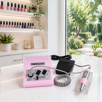Ponceuse à ongles professionnelle portable JD500 35W avec moteur à balais, brosse en plastique, 30000 tr/min, certifiée CE/RoHS, garantie 1 an, US/EU/AU