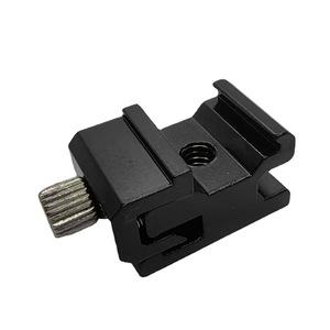 Support flash à griffe froide 19x19x17mm en alliage d'aluminium, adaptateur de trépied à dégagement rapide avec monture à vis 1/4 - Product Image 4