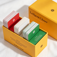 Ensemble de cartes d'affirmation OEM durables en carton lisse 300 g/m², impression couleur CMJN, mise en page personnalisée pour cadeau