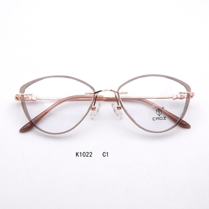 แว่นตา K1022 กรอบโลหะเมมโมรี่ น้ำหนักเบา ทนทาน ทันสมัย ดีไซน์ยืดหยุ่นเพื่อความสบาย - Product Image 1