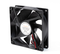 Ventilateur DC 9225 5V 12V 24V à flux axial 92x92x25MM pour refroidissement CPU et applications industrielles de réfrigération, haut débit d'air, faible MOQ