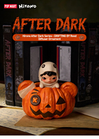 Diffuseur de parfum authentique POP MART Hirono After Dark, figurine fantôme en céramique citrouille, pierre parfumée, décoration de bureau, cadeau