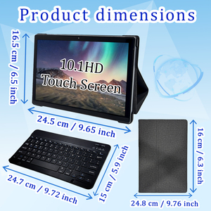 Neuer Trend 10,1 Zoll WiFi 5G <span class=keywords><strong>Tablet</strong></span> 2-in-1 Octa-Core MTK Android12 1280*800 IPS 3GB RAM 64GB ROM GSM Business-Tastatur-PC - Product Image 4