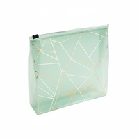 Pochette de voyage en plastique imperméable givrée et trousse de toilette pour kits d'agrément d'hôtel