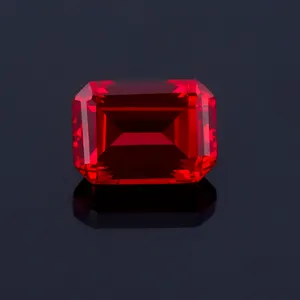 Factory Price 13x18mm Octagon Emerald cut Synthetic Ruby loose gemstones Lab grown Ruby