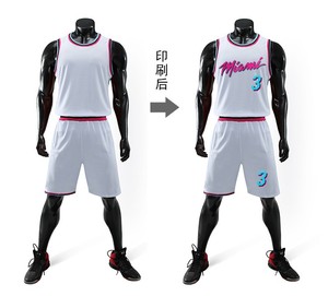 Gilet de sport personnalisés, numéro imprimé, maillot de basket-ball, <span class=keywords><strong>Dwyane</strong></span>, <span class=keywords><strong>Wade</strong></span>, - Product Image 3