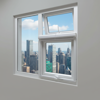 Ventana Abatible de PVC con Doble Acristalamiento, Estándar EN de Ahorro Energético