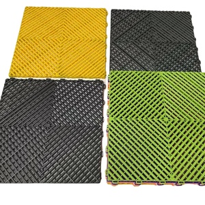 Nouveau revêtement de sol de garage en plastique de 18 mm, qualité supérieure, installation par clic en vinyle pour usage intérieur, diverses couleurs en matériau PP - Product Image 2