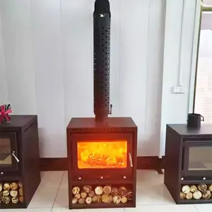 Wholesale High Quality Real Fire Cast Iron Stove Multi-Fuel Stove Fireplace Wood Burning True Fireplace