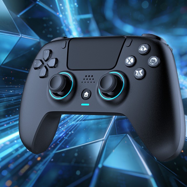 CS-P4026 P4 Controller with Programmable Buttons, High Vibration Feedback, Bluetooth & Wired for P4/PC/Android/iOS