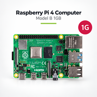 Raspberry Pi 4 Modèle B 1 Go Ordinateur monocarte Quad Core SBC pour IoT, Robotique, UAV et Développement Embarqué