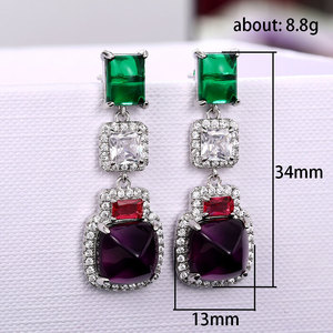 Orecchini Pendenti a Forma di Ventaglio per Donne, Eleganti Gioielli in Stile Francese alla Moda - Product Image 5