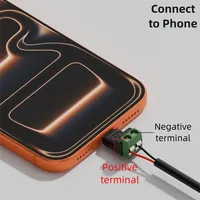 Conector de Carga USB-C Tipo C/Micro Hembra de 2 Pines, Bloque de Terminales con Tornillos, Sin Soldadura, Adaptador OTG de 5V (Convertidores USB)