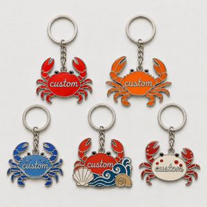 Llaveros de Cangrejos Personalizados al por Mayor de Alta Calidad, Cadenas de Adornos de Criaturas Marinas, Llavero de Recuerdo Promocional para Acuarios - Product Image 1