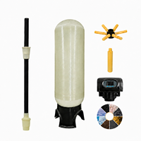 Équipement de purification d'eau par osmose inverse OEM FRP, modèle WSZ, 125 L/heure, adoucisseur, sur trépied/base ronde, automatique 24 heures