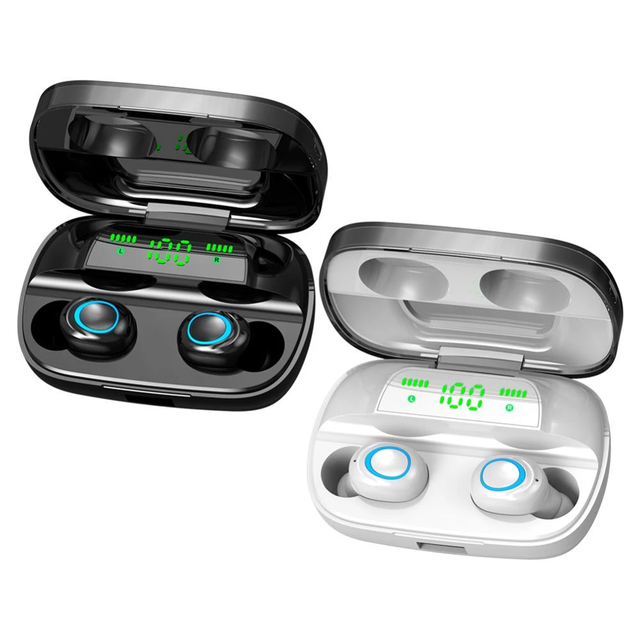 S11 TWS 3500mAh Power Bank Sports Headphone 8D Touch LED  BT  5.0 Earphone Wireless HIFI Stereo Earbuds Headset With Mic