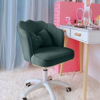 Chaise de bureau pivotante et réglable en hauteur, avec coussin de maquillage, pour chambre à coucher, coiffeuse ou salon, avec fonction pivotante - Vente en gros