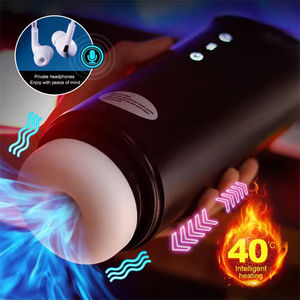 Copa de Masturbación Multifuncional con Vibración, Empuje Automático, Succión, Calentamiento y Voz - Product Image 5