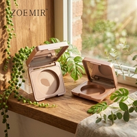 Boîtier compact vide pour poudre, palette carrée pour blush et contour, palette de fards à paupières crème rose doré, avec compartiment intérieur de 40 mm, palette de maquillage pour poudre