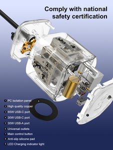 Ldnio sc3319 phổ Power Strip với USB ổ cắm 3 cửa hàng PD + QC 3.0 cho nhanh chóng sạc 10A du lịch Dải với giá bán buôn - Product Image 4