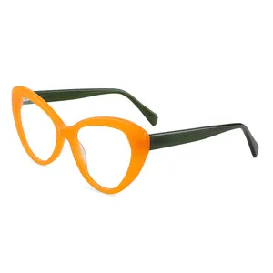 YC 2024 New Model Eyewear Acetate Frames Vintage Optical Big Large Frame Glasses Unique Eye Glass Spectacle Frame