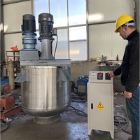 Réservoir industriel à double enveloppe en acier inoxydable 304 de qualité supérieure 500l 300l Serbatoio Di Mescolamento pour le lavage du visage