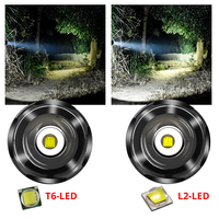Lampe de poche à LED 5 Modes T6/L2, lampe de poche tactique en aluminium, torche de chasse, chargeur de batterie 18650 pour Camping en plein air