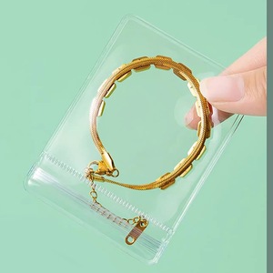 Pvc Self Seal Bag Jewelry Packaging Transparent Rectangular Storage Seal Pouch For Accessories One Size Lightweight - Product Image 3