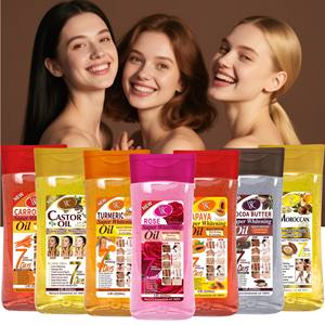 Minyak esensial VB lintas batas, 200ml minyak pijat VE kunyit Vitamin C pelembap tubuh wajah mawar infusi untuk warna gelap - Product Image 1