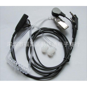 Auricular con conducto de aire para Walkie Talkie, con conector K y conector M, para Baofeng UV5R Kenwood, antideslizante, longitud de línea de 100cm - Product Image 4