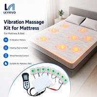 LEYNVO Massagesessel mit 8 Vibrationskugeln, Sitzmassagekissen, Lendenwirbel-Vibrationsmassage mit Heizfunktion
