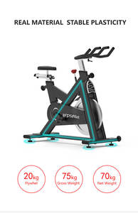 Cyclette per Allenamento Cardio, Attrezzatura Fitness di Alta Qualità per Palestra, <span class=keywords><strong>Spin</strong></span> <span class=keywords><strong>Bike</strong></span> Commerciale con <span class=keywords><strong>Volano</strong></span> da 20kg - Product Image 4