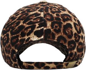 Style obsolète tissu respirant en coton de haute qualité imprimé léopard doux bandeau réglable pour la peau casquette de Baseball unisexe - Product Image 4