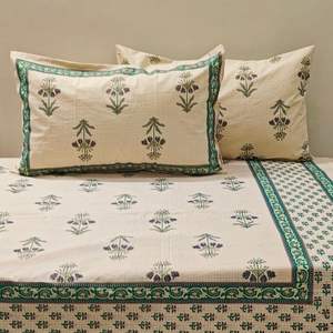 <b>Beige</b> Traditional Modern Trendy 100% Organic Cotton GOTS Certified <b>Bedspread</b> Luxury Designer Hot Sale New Arrival - Product Image 1