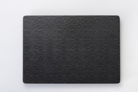 Incassable 14 "16" Grand Rectangle Noir Mat En Plastique Restaurant Buffets Plat De Service Assiette En Mélamine pour Sushi Dessert Pizza