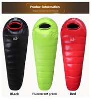 Nouveau Sac de Couchage Mummy Léger Quatre Saisons pour Adulte, Épais et Agrandi, en Nylon 400T20D, Remplissage 1800g de Duvet d'Oie, Idéal pour le Camping en Extérieur