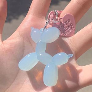 Fast Shipping Jelly Balloon Dog Keychain for Women Cute Poodle Keyring Bag Charms <b>Purse</b> Pendant Aesthetic Jewelry Gifts RTS - Product Image 1