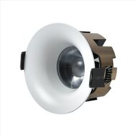 Spot LED COB encastrable 10 avec découpe de 75 mm, angle de faisceau de 5 degrés, blanc, CRI90, dimmable, anti-éblouissement
