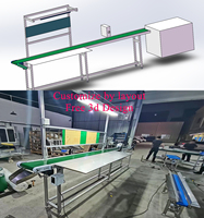 Convoyeur industriel personnalisé CE avec table de travail pour usines de fabrication, usine d'électronique, ligne d'assemblage, établi, éclairage LED