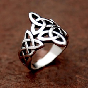 yunnique Celtic Knot Stainless Steel <b>Ring</b> Unisex Fashion Jewelry Gift <b>Size</b> 7 To 13 - Product Image 3