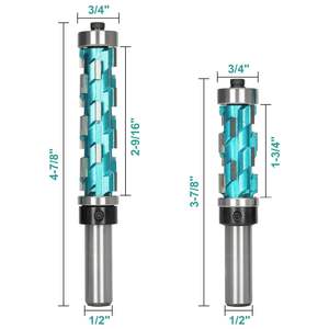 <span class=keywords><strong>Fraise</strong></span> <span class=keywords><strong>à</strong></span> bois en carbure <span class=keywords><strong>à</strong></span> spirale de 1/2 tige, 1-3/4 pouces, 55HRC, pour fraisage, gravure, rabotage, coupe, outil de sculpture - Product Image 2