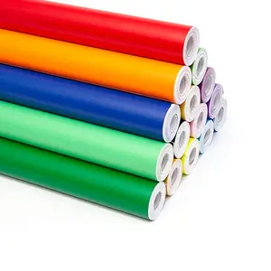 Color Self Adhesive PVC Cutting Self-Adhesive Sign Vinilo Adhesivos Roll Para Piso Permanent Vinyl Roll