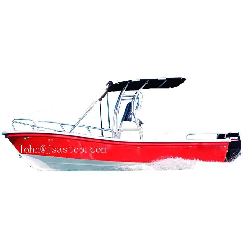 Sea fishing boat panga awning outboard engine 60HP console Self-draining fuel tank oxygen equipment for sale