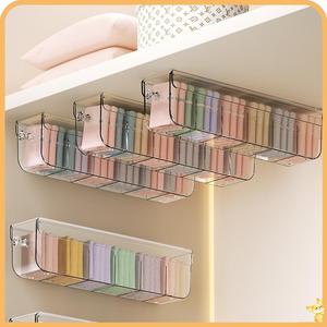 Boîte de rangement multifonctionnelle de type <span class=keywords><strong>tiroir</strong></span>, organisateur de rangement mural pour <span class=keywords><strong>sous</strong></span>-vêtements avec séparateurs amovibles - Product Image 4