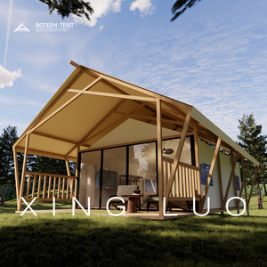 Tenda Glamping da esterno in legno per Glamping di lusso Safari deserto Hotel Resort <span class=keywords><strong>casa</strong></span> tende - Product Image 2