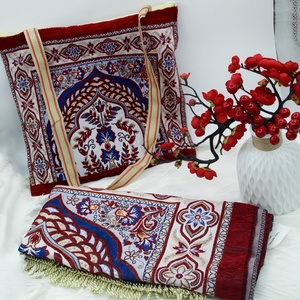 Alfombra de Chenilla Suave y Lujosa con Diseño Floral para Dormitorio, Alfombra Tejida Lavable para Área de Oración Musulmana, Tapete de Pelo Esponjoso para Cabecera de Cama - Product Image 2