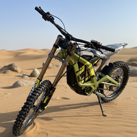 Moto électrique tout-terrain Surron Light Bee X à cadre léger, 60V 40Ah 8000W 75mph, pour aventures en montagne en plein air