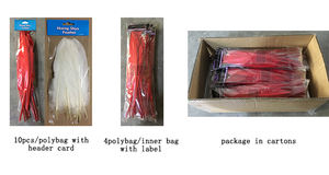 Prix de la plume de Nagorie d'oie teinte 5/9 pouces violet multicolore lavé 12 pouces plumes d'oie longues naturelles brutes pour l'artisanat naturel - Product Image 4